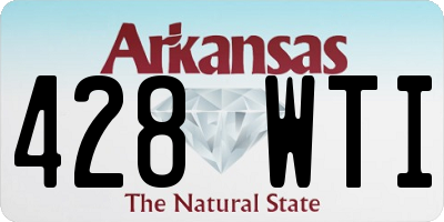 AR license plate 428WTI
