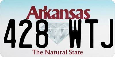 AR license plate 428WTJ