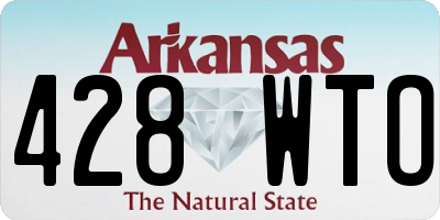 AR license plate 428WTO