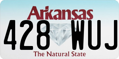 AR license plate 428WUJ