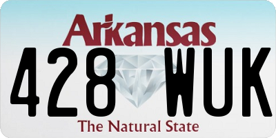 AR license plate 428WUK