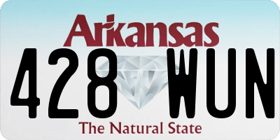 AR license plate 428WUN