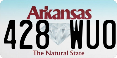 AR license plate 428WUO