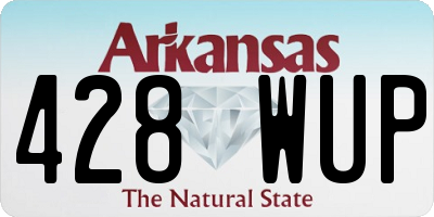 AR license plate 428WUP