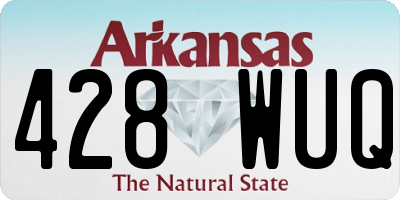 AR license plate 428WUQ