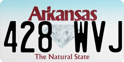 AR license plate 428WVJ