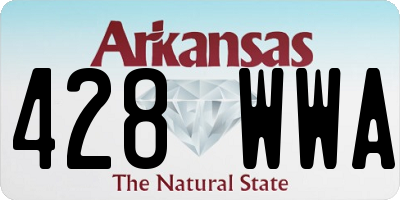 AR license plate 428WWA