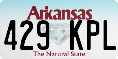 AR license plate 429KPL