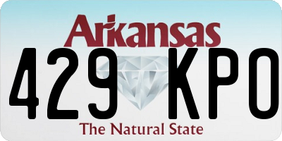 AR license plate 429KPO