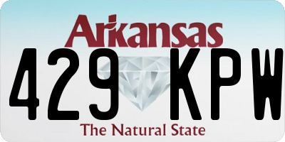 AR license plate 429KPW