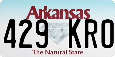 AR license plate 429KRO