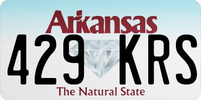 AR license plate 429KRS