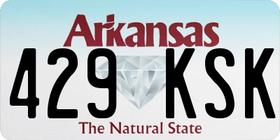 AR license plate 429KSK