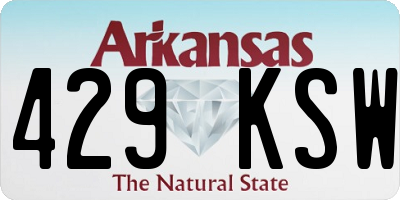 AR license plate 429KSW