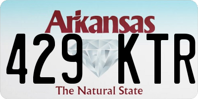 AR license plate 429KTR