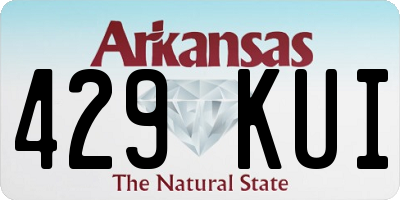 AR license plate 429KUI