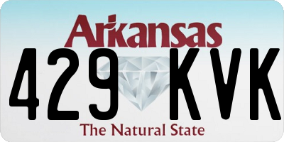 AR license plate 429KVK