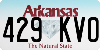 AR license plate 429KVO