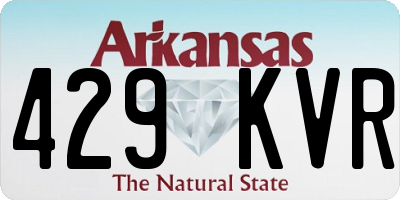 AR license plate 429KVR