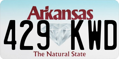 AR license plate 429KWD