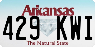 AR license plate 429KWI
