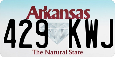 AR license plate 429KWJ