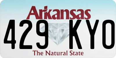 AR license plate 429KYO