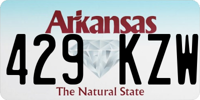 AR license plate 429KZW