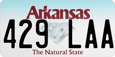 AR license plate 429LAA