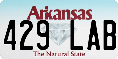 AR license plate 429LAB