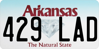 AR license plate 429LAD