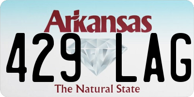 AR license plate 429LAG