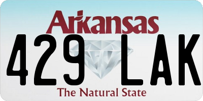 AR license plate 429LAK