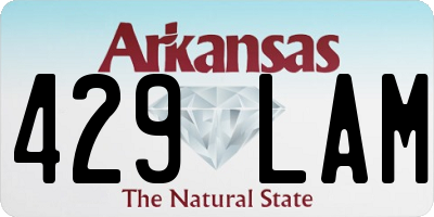 AR license plate 429LAM
