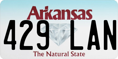 AR license plate 429LAN