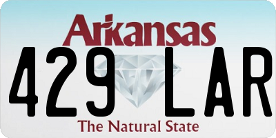 AR license plate 429LAR