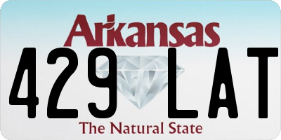 AR license plate 429LAT