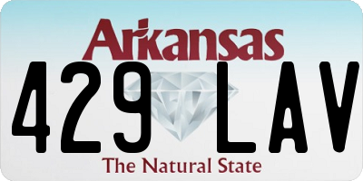 AR license plate 429LAV