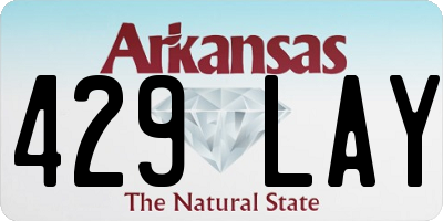 AR license plate 429LAY