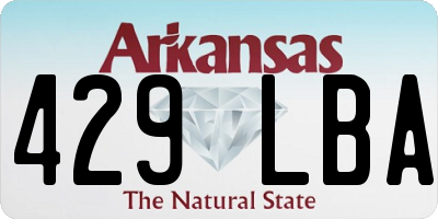 AR license plate 429LBA
