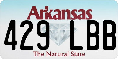 AR license plate 429LBB