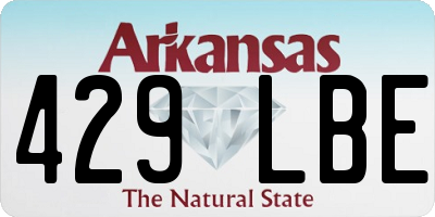 AR license plate 429LBE