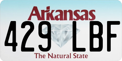 AR license plate 429LBF