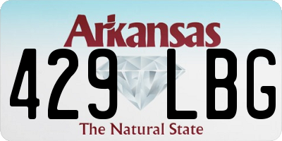 AR license plate 429LBG