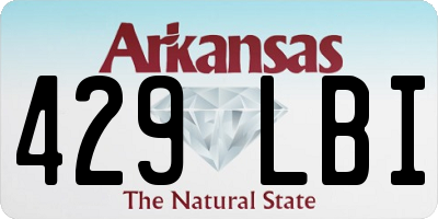 AR license plate 429LBI