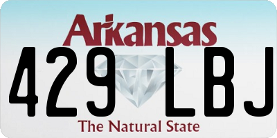 AR license plate 429LBJ