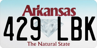 AR license plate 429LBK