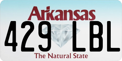 AR license plate 429LBL