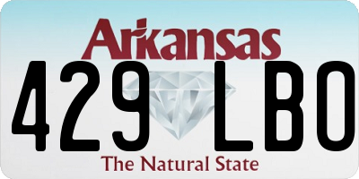 AR license plate 429LBO