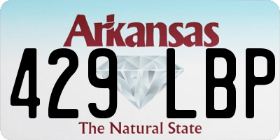 AR license plate 429LBP
